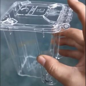 Видео пуска пресс формы прозрачного пластикового ведерка