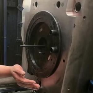 Видео штамп с большой круглой крышкой 