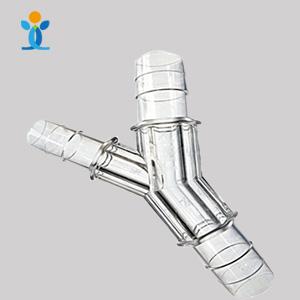 Медицинский тройник из прозрачного пластика 30 мм