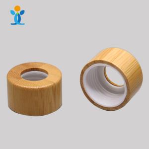 Бамбуковая винтовая крышка диска для косметической бутылки
