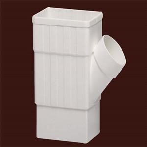 plastic gutter accessory pvc tee