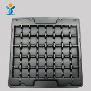 plastic packaging Anti-static black plastic blister tray packaging tray