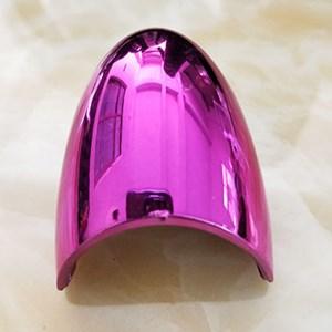 purple chromated curved shell